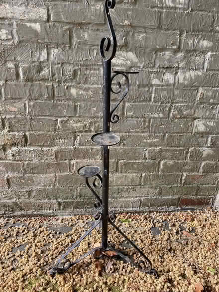 Photo of free Black iron candle stand (Mytchett. GU16) #2