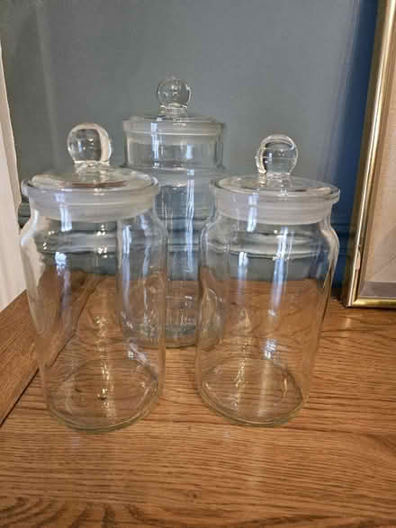 Photo of free 3 x Glass Apothecary/Candy Jars (Chard, Somerset) #2