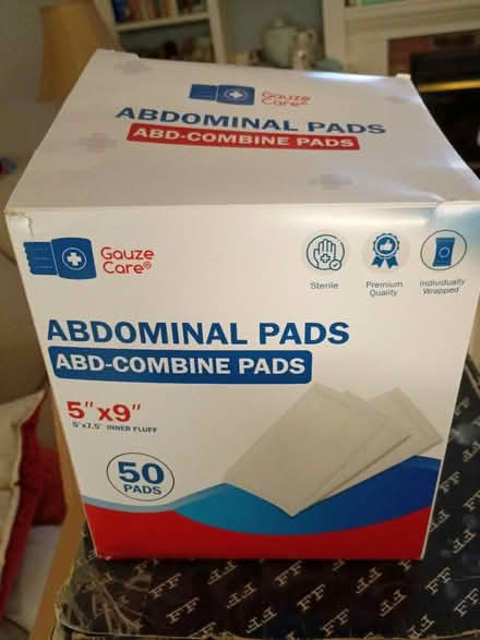 Photo of free 5"x9" Abdominal pads (Vacaville) #1