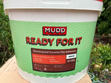 Photo of free Part tub showerproof tile adhesive (Cob Lane B29) #1