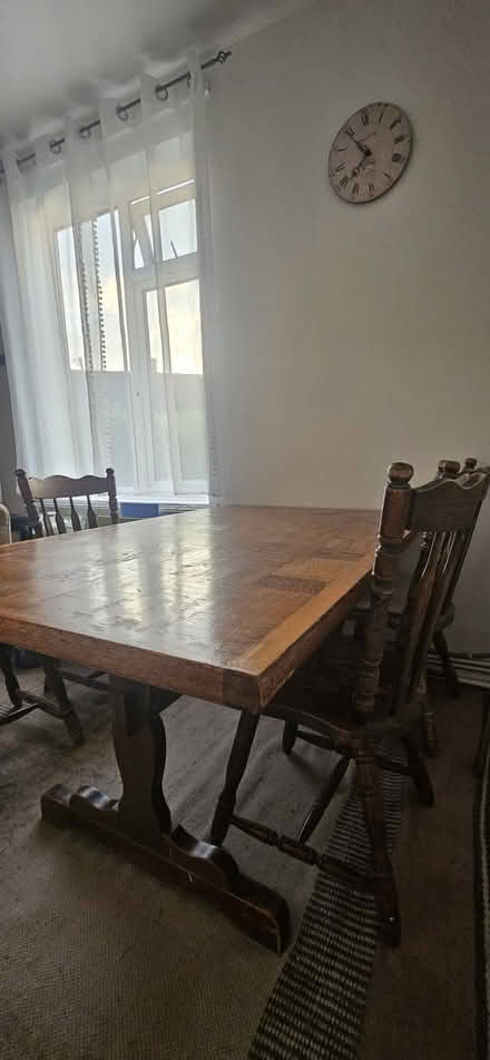 Photo of free Table and 4 chairs and sitting room furniture (Wormholt W12) #1