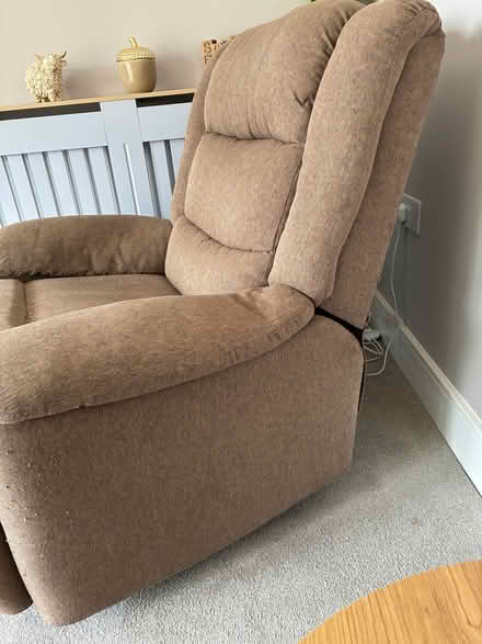 Photo of free Brown lay back easy chair (Attleborough NR17) #2
