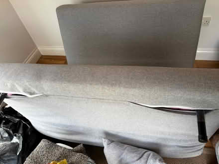 Photo of free Bed settee gray (St Day. Crofthandy) #2