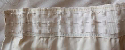 Photo of free Pair of ivory pencil pleat curtains (Southampton) #3