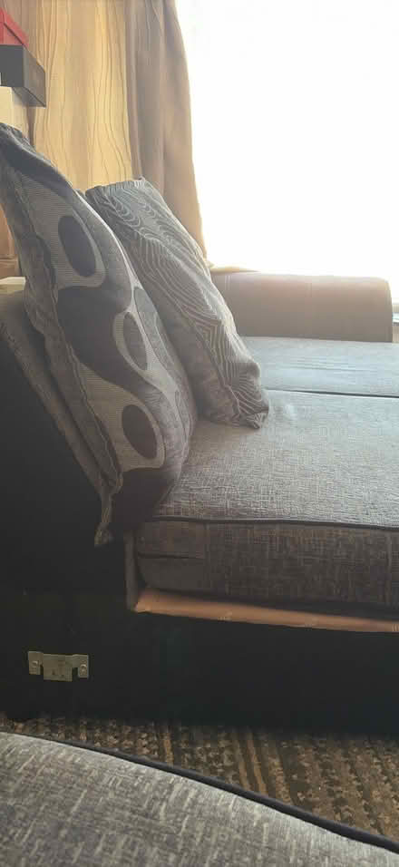 Photo of free DFS Corner Sofa black and grey (Eight Ash Green CO3) #2