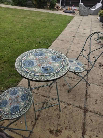 Photo of free Stone/ marble bistro set (Romford) #1