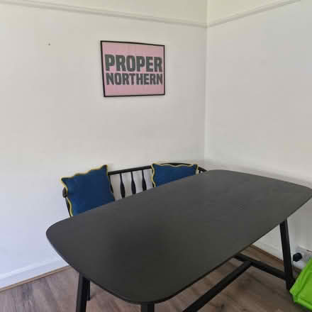 Photo of free Black William morris dining table (withington) #3