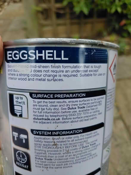 Photo of free 3/4 can paint for wood/metal (New Malden KT3) #3