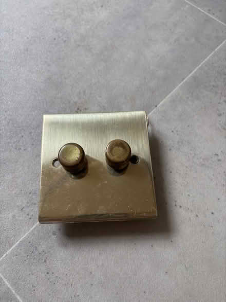 Photo of free Brass dimmer light switch (Peachcroft OX14) #1