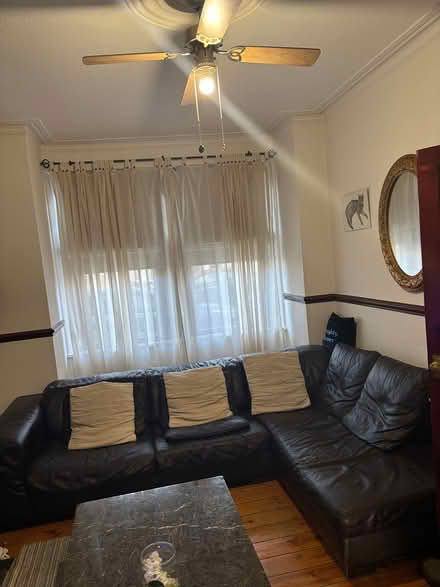 Photo of free Large brown leather corner sofa (Crofton Park, SE4) #1