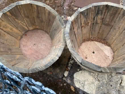 Photo of free Small wooden planters (Old Slade KT16) #2