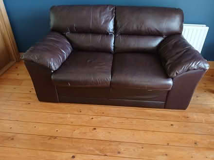 Photo of free 2 seater leather sofa (Deansgrange) #1