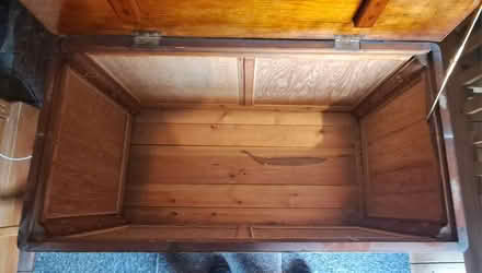 Photo of free Solid wood ottoman blanket chest (Heanor DE75) #2