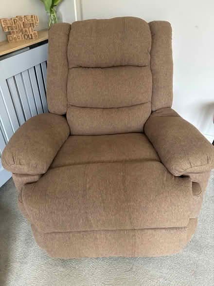 Photo of free Brown lay back easy chair (Attleborough NR17) #1