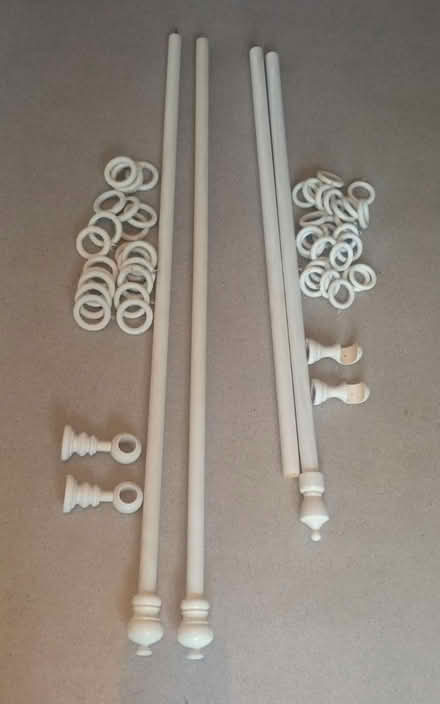 Photo of free Two wooden curtain poles (east twickenham) #1