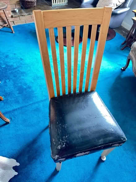 Photo of free 2 wood dining chairs (Warwick, Hampton CV35) #1