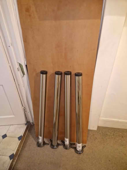 Photo of free Home-made waist high trestle-type table (Fulham Palace Rd SW6) #1