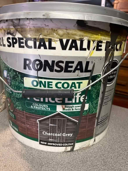 Photo of free Charcoal grey fence paint (CH43) #1
