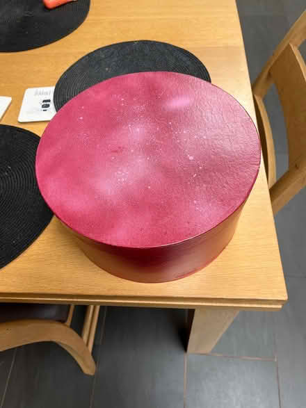 Photo of free Pretty lidded hat box (Leckhampton) #1