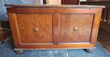 Photo of free Solid wood ottoman blanket chest (Heanor DE75) #1