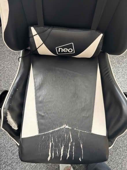 Photo of free Black and white gaming desk chair (Selly Oak B29) #3
