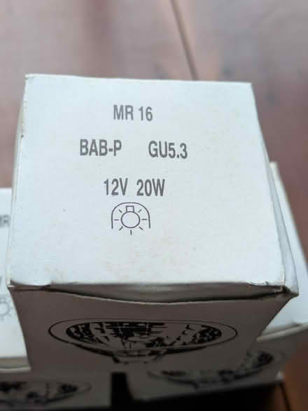 Photo of free 6x Halogen bulbs 12V 20W MR16 (Woodham Ferrers CM3) #1
