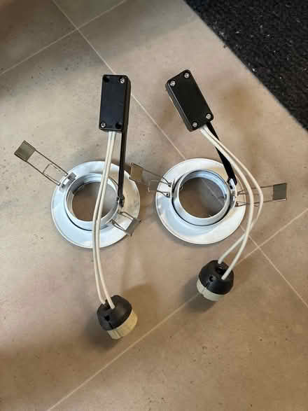 Photo of free Pair of down lighters (Peachcroft OX14) #1