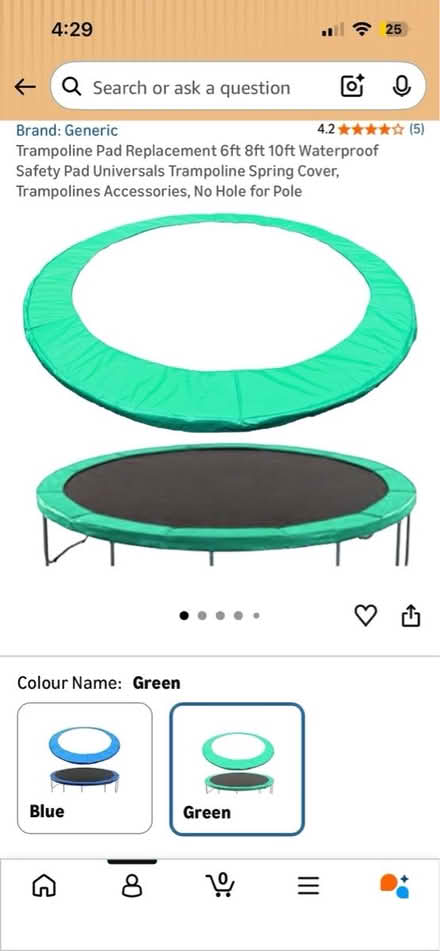 Photo of free Replacement trampoline pad (6ft) (G76) #2