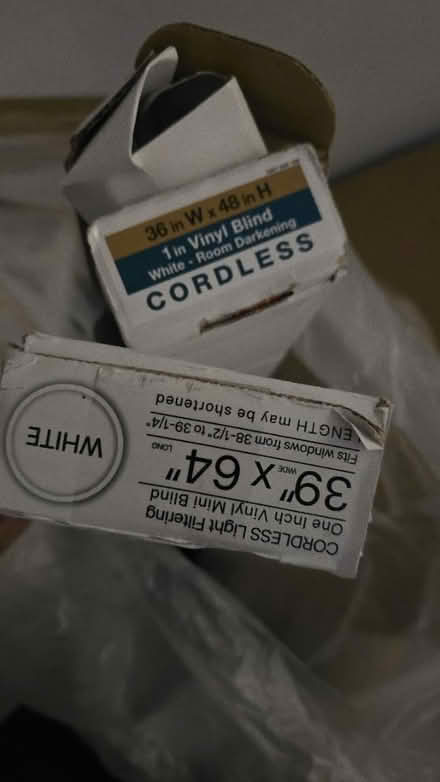 Photo of free Cordless mini blinds and knobs (Randallstown) #1