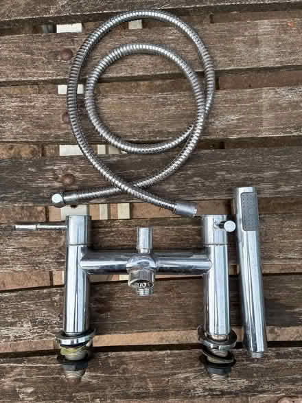 Photo of free Bath mixer with shower outlet, hose and shower head (Peachcroft OX14) #1
