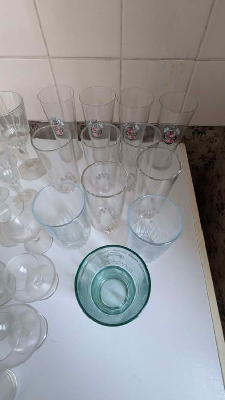Photo of free x40 drinking glasses assorted sizes (Eastfields CR4) #1