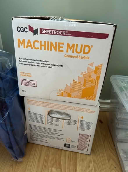 Photo of free Machine mud - Drywall compound (Ottawa south / central) #1