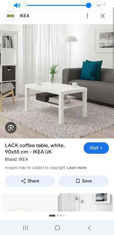 Photo of free White ikea coffee table (Putney SW15) #1