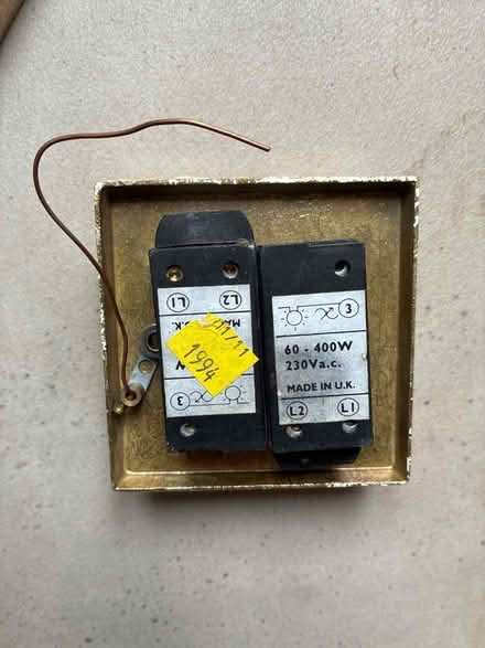 Photo of free Brass dimmer light switch (Peachcroft OX14) #2