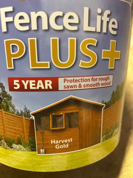 Photo of free Ronseal Fence Life 3/4 full (Grange Park) #2
