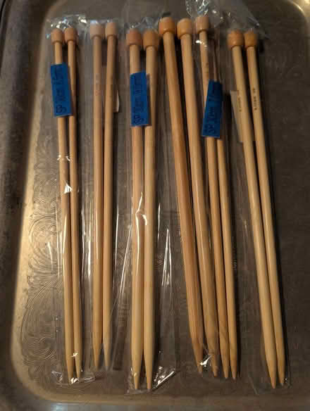 Photo of free Six pairs bamboo knitting needles (Rowlands Gill NE39) #2