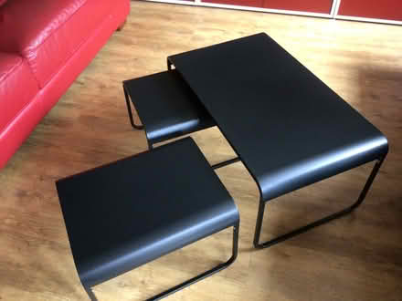 Photo of free Coffee table (nest of 3) black metal (St. Peter's CT10) #1