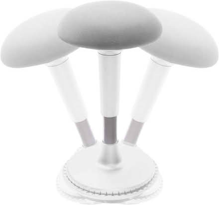 Photo of free FLEXISPOT Wobble Stool - Tilting Desk Chair - Silver/White (Kidlington OX5) #2