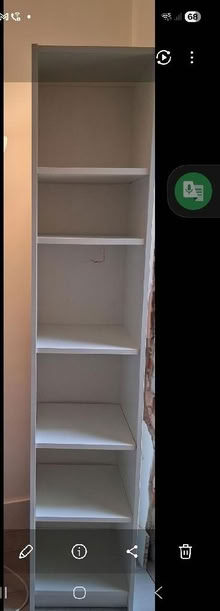 Photo of free Tall white IKEA shelf unit (Battle RG30) #2