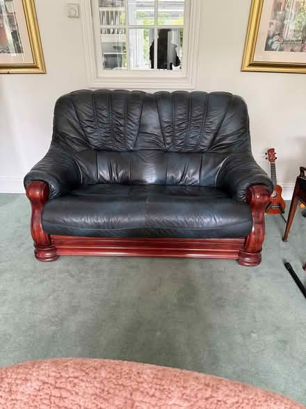 Photo of free Leather 2 seat armchair (Near Dunstable LU6) #1