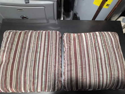 Photo of free Striped throw pillows (Brentwood) #1