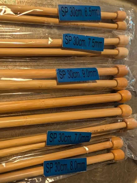 Photo of free Six pairs bamboo knitting needles (Rowlands Gill NE39) #1
