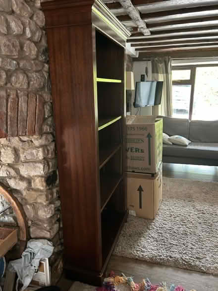 Photo of free Tall wood shelf (Warminster) #3