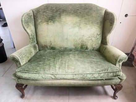 Photo of free Vintage Green Couch (Beverly Blvd /N Gardner ST) #1