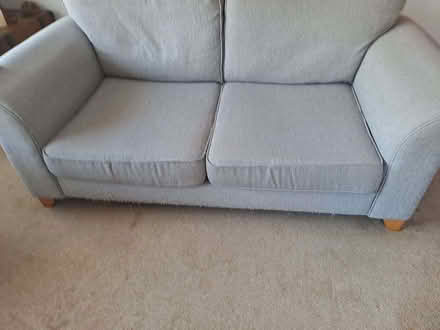 Photo of free 2 seater grey settee (Ashton-on-Ribble PR2) #1