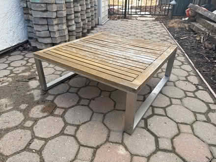 Photo of free Teak outdoor table (West Roseville) #1