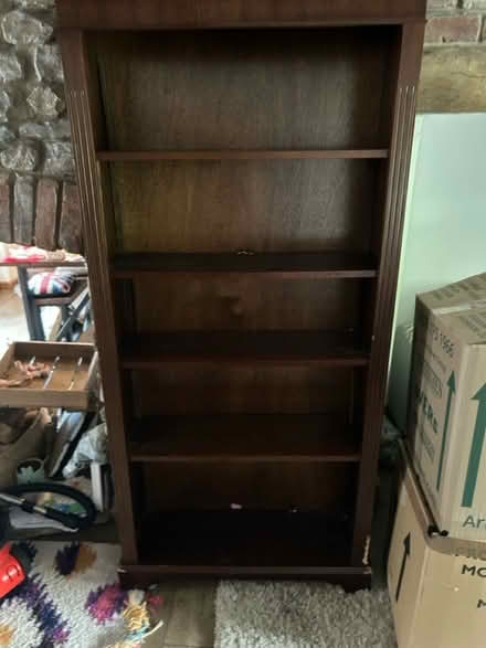 Photo of free Tall wood shelf (Warminster) #1