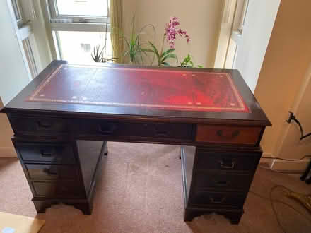 Photo of free Leather topped desk (Maidenhead SL6) #2