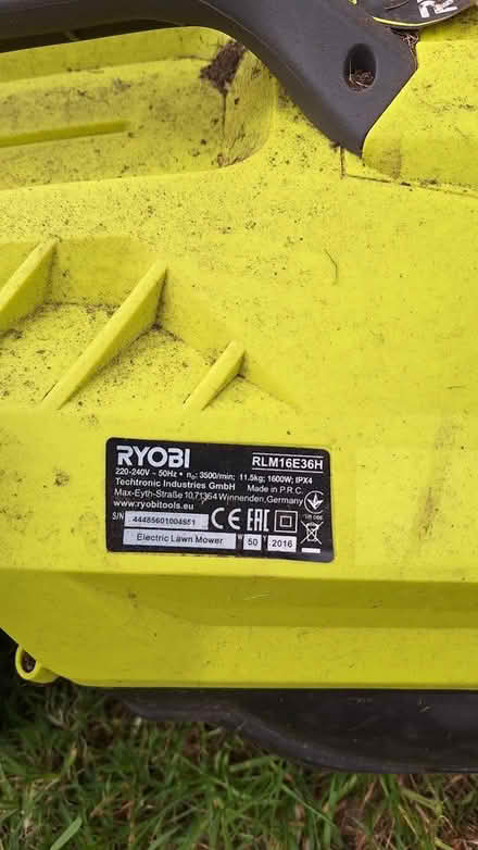 Photo of free RYOBI lawnmower (Hillmorton CV22) #4