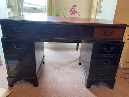 Photo of free Leather topped desk (Maidenhead SL6) #3